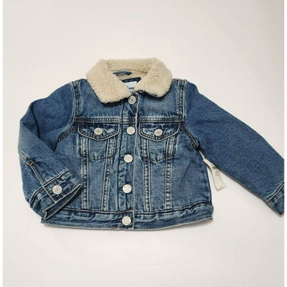 babyGap - 2T - Disney Minnie Mouse Sherpa Lined Denim Icon Jacket - Picture 4 of 9